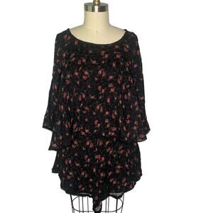 Free People Floral Crop Top and Shorts Set Size 12